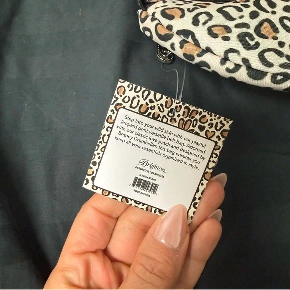 Brighton Wild Leopard Crossbody Belt Bag - Picture 5 of 6